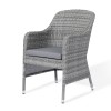 Maze Rattan Garden Furniture Santorini Grey 2 Seat Bistro Set