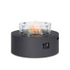 Maze Lounge Outdoor Furniture Charcoal 90cm Round Fire Pit Coffee Table