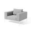 Maze Lounge Outdoor Fabric Eve Lead Chine 3 Seat Sofa Set with Coffee Table