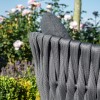Maze Lounge Outdoor Marina Rope Weave Charcoal 3 Piece Lounge Set