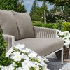 Maze Lounge Outdoor Marina Rope Weave Sandstone 3 Seat Sofa Set with Coffee Table