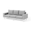 Maze Lounge Outdoor Fabric Ethos Lead Chine 3 Seat Sofa Set with Coffee Table