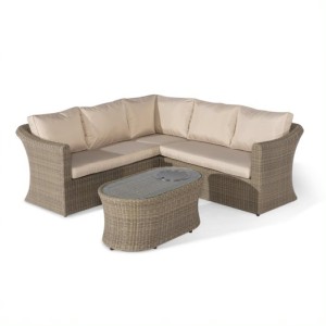 Maze Rattan Florence 2 Seat Sofa Set Oak Furniture House