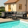 Maze Lounge Outdoor Fabric Cove Charcoal Corner Sofa Group