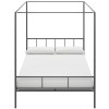 Novogratz Furniture Marion Gunmetal Grey Canopy Kingsize Bed