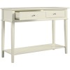 Franklin wooden furniture White Console Table With Drawers 7918013COMUK