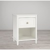 Piper Wooden Furniture Cream Nightstand With Drawer