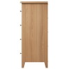 Exeter Light Oak Furniture 2 over 3 Chest of Drawers
