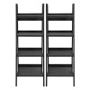 Lawrence Wooden Furniture 4 Shelf Ladder Bookcase Bundle