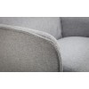 Julian Bowen Furniture Aria Grey Linen Recliner and Stool Set