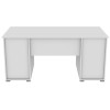 Alphason Office Furniture Kentucky White Oak and Gloss White Desk