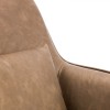Julian Bowen Furniture Bowery Brown Faux Leather Swivel Accent Chair
