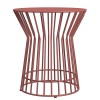 Novogratz Furniture Roberta Outdoor/Indoor Red Metal Side Table