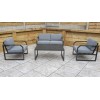 Signature Weave Garden Furniture Alarna Grey Aluminium 4 Seater Sofa Set