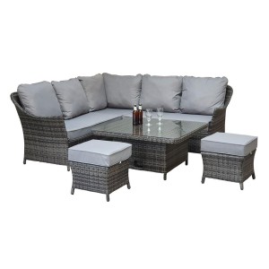 Rattan Corner Dining Set Oak Furniture Sale Oak Furniture House