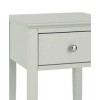 Ashby Soft Grey Painted Furniture 1 Drawer Nightstand
