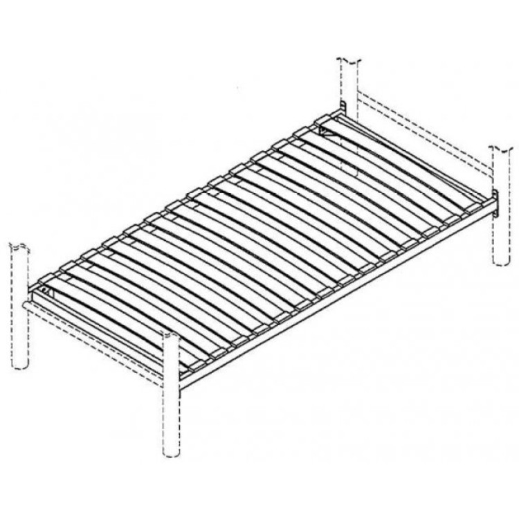 Bentley Designs Replacement Metal Sprung Slat Base (Black) for a Double Size Metal Bed only