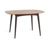 Bentley Designs Vintage Weathered Oak 4 Seater Oval Dining Table with 4 Seurat Grey Velvet  Fabric Chairs