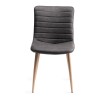 Bentley Designs Eriksen Furniture Dark Grey Faux Leather Chairs Pair