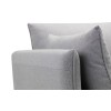 Julian Bowen Furniture Rohe Light Grey Fabric 3 Seater Sofa