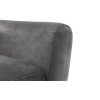 Julian Bowen Monza Furniture Dark Grey Velvet 3 Seater Sofa