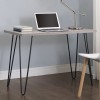 Owen Retro Wooden Furniture Grey Oak Home Office Study Desk