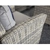 Signature Weave Garden Furniture Amy Grey Rattan 3 Seat Sofa Dining Set