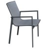 Nova Garden Furniture Milano Grey Frame 4 Seat Round Dining Set