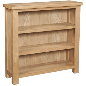 Devonshire Dorset Oak Furniture Small 3ft Bookcase DOR061