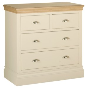 Lundy Painted Oak Furniture 2 Over 2 Chest of Drawers