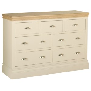 Lundy Painted Oak Furniture 3 Over 4 Chest of Drawers