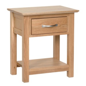 New Oak Furniture 1 Drawer Night Stand