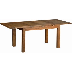 Devonshire Rustic Oak Furniture 4ft4 Extending Dining Table RT07