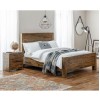 Julian Bowen Solid Acacia Furniture Hoxton 2 Drawer Bedside