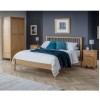 Julian Bowen Oak Furniture Cotswold Double 4ft6 Bed with Low Foot End