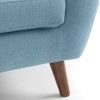 Julian Bowen Furniture Monza Blue Linen Sofa-bed