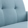 Julian Bowen Furniture Monza Blue Linen 2 Seater Sofa