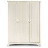 Julian Bowen Painted Furniture Cameo White 3 Door Wardrobe