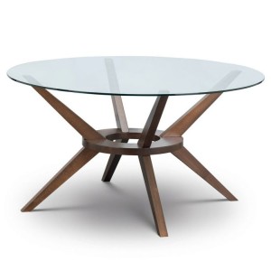 Julian Bowen Chelsea 140cm Large Glass Top Dining Table