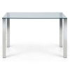 Julian Bowen Metal and Glass Enzo 120cm Compact Dining Table