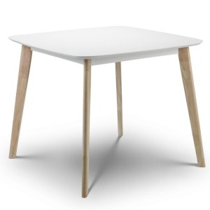 Julian Bowen Casa White and Oak 90cm Dining Table