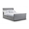 Julian Bowen Furniture Capri Light Grey Linen Fabric Double 4ft6 Bed with Drawers