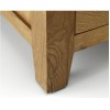 Julian Bowen Oak Furniture Marlborough 4 Drawer Single Pedestal Dressing Table