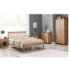 Julian Bowen Oak Furniture Salerno Shaker 4ft6 Double Bed