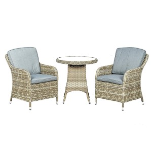 Royalcraft Garden Furniture Wentworth Rattan 2 Seater Round Imperial Bistro Set 