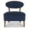 Margot Living Room Furniture Dark Blue Velvet Fabric Casual Chair C08197VDB
