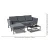Maze Lounge Outdoor Fabric Pulse Chaise Sofa Set in Taupe
