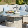 Maze Rattan Garden Furniture Oxford Chelsea Sofa Set & Glass Table Top