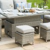 Maze Rattan Furniture Garden Oxford Ice Bucket Corner Dining Set with Rising Table