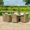Maze Rattan Garden Furniture Winchester 8 Seat Oval Ice Bucket Dining Set with Venice Chairs
